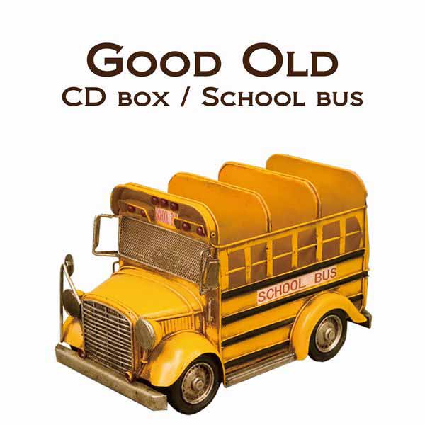 樂天商城 - オブジェ 置き物 インテリア雑貨 家具 インテリア グッドオールド スクールバス CD BOX アメリカン雑貨 ブリキの素朴感 味のある レトロな空間演出 ブリキ 味わい深い雰囲気 ノスタルジーな置物 お部屋のアクセント 置物
