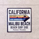 レリーフ アート ウォールデコレーション 家具 インテリア アンティーク エンボスプレート MALIBU BEACH オシャレデザイン エンボス加工 プレート 軽量 どこでも気軽に飾る お店やお部屋のアクセント(3)