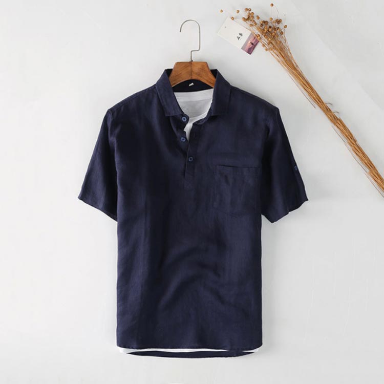 リネン ポロシャツ メンズ ポロシャツ 半袖 Tシャツ 夏 リネン 麻 トップス 薄手 涼しい 通気性 ポロシャツ リネンシャツ 無地 シンプル おしゃれ ナチュラル カジュアル 夏物 上着 メンズファッション 送料無料