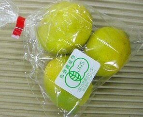 【西日本産（愛媛県産、他】有機栽培または自然農法レモン（国産）1袋（2〜3個／約300g）（/有機　果物..