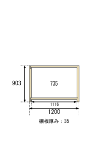 【クーポンあり】スチールラック キャスター付き 幅120 奥行60 高さ90 2段 200kg/段 SOシリーズ業務用 スチール棚 ボルトレス 軽中量棚 ラック 棚 移動棚キャスターラック キャスター付ラック 収納ラック 送料無料