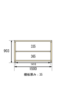 【クーポンあり】スチールラック 幅150 奥行45 高さ90 3段 単体形式 200kg/段 SOシリーズ業務用 スチール棚 ボルトレス 軽中量棚 ラック 棚 収納棚 収納ラックオープンラック スチールシェルフ 整理棚 送料無料