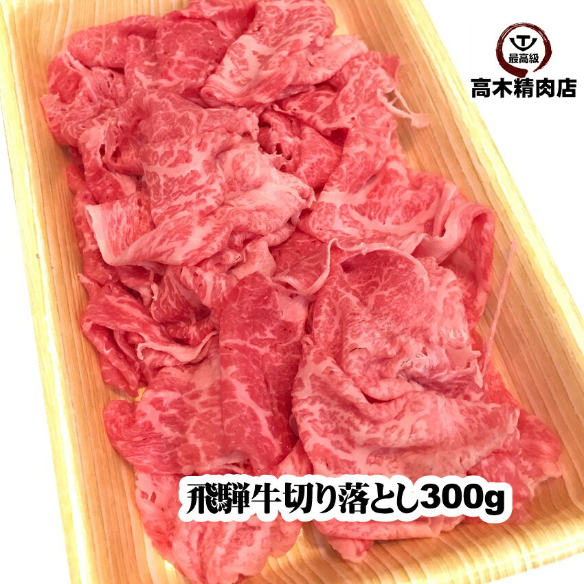 飛騨牛 切り落とし 肉 300g 冷凍 岐阜県 飛騨牛 A5 お試し 牛丼 すき焼き 赤身 霜降り 鍋 モモ ロース ..