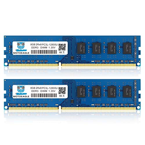 16GB Kit PC3L-12800u DDR3L-1600MHz 8GB 2枚 DIMM 電圧 1.35V/1.5V 2RX8 CL11 240pin デスクトップPC用メモリ対応