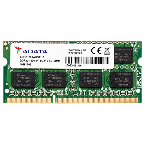 ADATA ノート用増設メモリ PC3L-12800 DDR3L-1600(512x8) 8GB 1.35V 低電圧メモリ 204pin SO-DIMM 無期限保証 ADDS1600W8G11-R