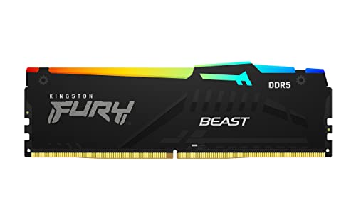 LOXg Kingston FURY fXNgbvPCp DDR5 5200MT/b 16GB 2 Kingston FURY Beast r[Xg RGB CL40 KF552C40BBAK2-32 RGB LED iԕۏ