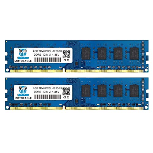 DDR3 1600MHz PC3-12800 240 Pin DIMM 8GB (2x4GB) 2RX8 d 1.35V/1.5V Non-Ecc CL11 fXNgbvPCp