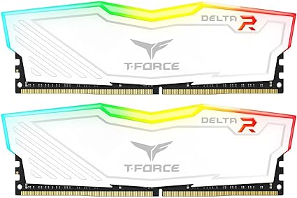 Team RGB WHITE ^ DDR4 3200Mhz(PC4-25600) 8GBx2(16GBkit) RGB DELTA WHITEV[Y fXNgbvp nCXs[h^Cv {Kۏ