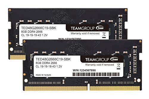 Team m[gPCp SO-DIMM DDR4 2666MHz PC4-21300 8GBx2g 16GBkit {Kۏ
