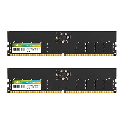 VRp[ DDR5 32GB (2x16GB) 4800MHz (PC5-38400) 288s CL40 1.1V UDIMM Non-ECC fXNgbv RAM Rs[^[  SP032GBLVU480F22