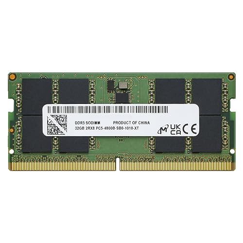 vXg m[gPCp  Micron 32GB DDR5 4800(PC5-38400) SODIMM CL40 262pin 1.1V HBN4800-32G