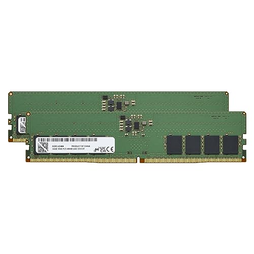 vXg fXNgbvPCp  Micron 32GB(16GBx2g) DDR5 4800(PC5-38400) UDMIMM CL40 288pin 1.1V HBD4800-16GX2