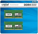 CFD販売 Crucial by Micron ノートPC用メモリ DDR4-2666 (PC4-21300) 8GB 2枚 260pin SO-DIMM 無期限保証 相性保証 W4N2666CM-8GR