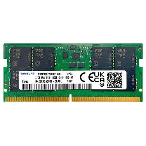 32GB DDR5 4800MHz PC5-38400 CL40 SODIMM 2Rx8 1.1V 262s RAM  M425R4GA3BB0-CQK
