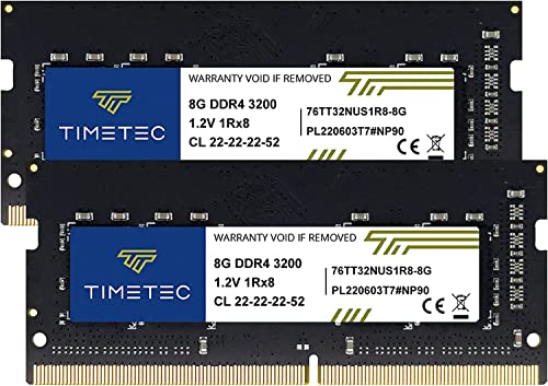 Timetec Hynix IC m[gPCp DDR4 3200MHz PC4-25600 260 Pin SODIMM (3200Mhz 16GB Kit)