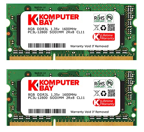 Komputerbay 16GB 1600MHz m[gPCp 1.35V (d) - 1.5V Ή 204Pin DDR3L 1600 PC3L-12800 8GB 2