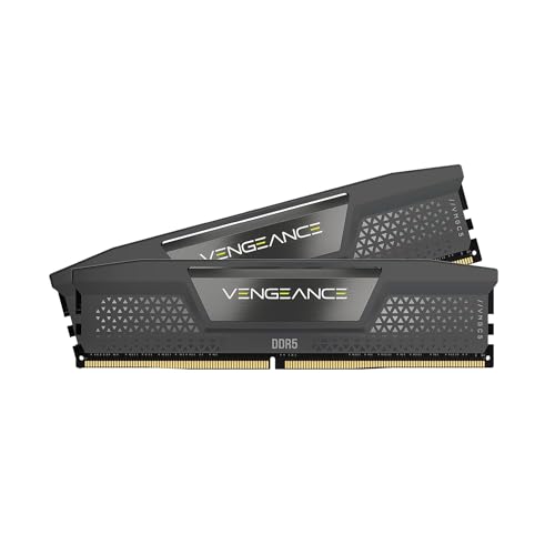 CORSAIR DDR5-6000MHz デスクトップPC用メモリ VENGEANCE DDR5シリーズ (PC5-48000) AMD EXPOメモリキット 64GB ブラック 32GB 2枚 CMK64GX5M2B6000Z30