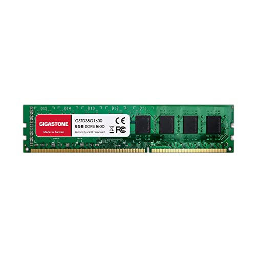  DDR3 Gigastone ǥȥåPCѥ DDR3 8GBx1 DDR3-1600MHz PC3-12800 CL11 1.5V 240 Pin Unbuffered Non-ECC UDIMM Memory Module F