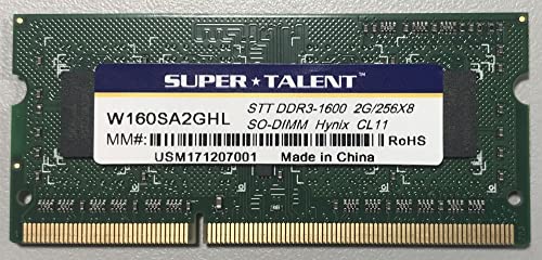 SuperTalent SKnCjbNX`bv SO-DIMM DDR3L-1600 PC3L-12800S 2GB d̓m[gPCp  W160SA2GHL oNi