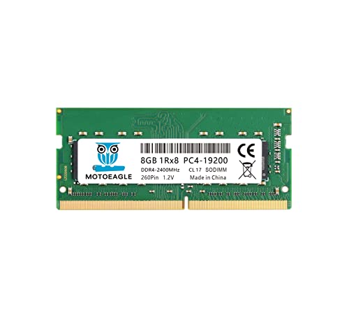 DDR4-2400 Mhz PC4-19200 8GB SO-DIMM 1Rx8 m[gPCp  260-Pin 1.2V CL17 Non-Ecc RAM Memory Unbuffered