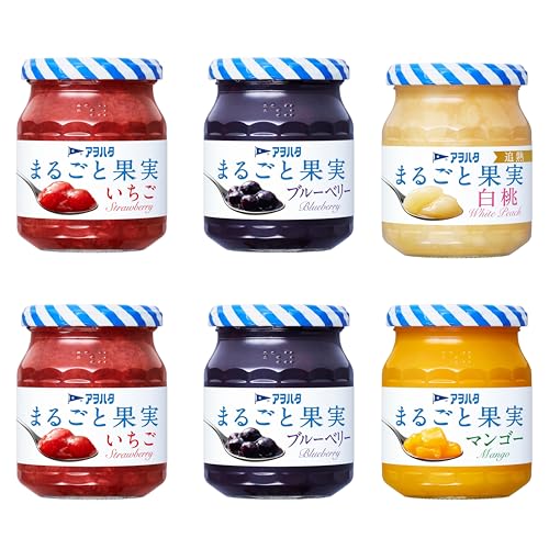 特殊:B0GRGCJYLJコード:4903310198596ブランド:アヲハタ いちご いちご(輸入)、りんご清澄濃縮果汁、クランベリー果汁、ぶどう清澄濃縮果汁、レモン果汁/ゲル化剤(ペクチン) 白桃 もも(中国産)、りんご清澄濃縮果汁、レモン果汁、ぶどう清澄濃縮果汁/ゲル化剤(ペクチン)、酸化防止剤(ビタミンC) ブルーベリー ブルーベリー(アメリカ産、カナダ産)、りんご清澄濃縮果汁、クランベリー果汁、レモン果汁/ゲル化剤(ペクチン) マンゴー マンゴー(輸入)、りんご清澄濃縮果汁、レモン果汁/ゲル化剤(ペクチン)、酸化防止剤(ビタミンC) いちご りんご 白桃 もも りんご ブルーベリー りんご マンゴー りんご いちご 大さじ約1杯(20g)当たり ;エネルギー28Kcal,たんぱく質0.1脂質0炭水化物6.8食塩相当量0.003g 白桃 大さじ約1杯(20g)当たり ;エネルギー25Kcal,たんぱく質0.1脂質0炭水化物6.2食塩相当量0.003g ブルーベリー 大さじ約1杯(20g)当たり ;エネルギー25Kcal,たんぱく質0.1脂質0炭水化物6.2食塩相当量0.003g マンゴー 大さじ約1杯(20g)当たり ;エネルギー25Kcal,たんぱく質0.1脂質0炭水化物6.1食塩相当量0.004g› もっと見る いちご いちご(輸入)、りんご清澄濃縮果汁、クランベリー果汁、ぶどう清澄濃縮果汁、レモン果汁/ゲル化剤(ペクチン) 白桃 もも(中国産)、りんご清澄濃縮果汁、レモン果汁、ぶどう清澄濃縮果汁/ゲル化剤(ペクチン)、酸化防止剤(ビタミンC) ブルーベリー ブルーベリー(アメリカ産、カナダ産)、りんご清澄濃縮果汁、クランベリー果汁、レモン果汁/ゲル化剤(ペクチン) マンゴー マンゴー(輸入)、りんご清澄濃縮果汁、レモン果汁/ゲル化剤(ペクチン)、酸化防止剤(ビタミンC) いちご りんご 白桃 もも りんご ブルーベリー りんご マンゴー りんご いちご 大さじ約1杯(20g)当たり ;エネルギー28Kcal,たんぱく質0.1脂質0炭水化物6.8食塩相当量0.003g 白桃 大さじ約1杯(20g)当たり ;エネルギー25Kcal,たんぱく質0.1脂質0炭水化物6.2食塩相当量0.003g ブルーベリー 大さじ約1杯(20g)当たり ;エネルギー25Kcal,たんぱく質0.1脂質0炭水化物6.2食塩相当量0.003g マンゴー 大さじ約1杯(20g)当たり ;エネルギー25Kcal,たんぱく質0.1脂質0炭水化物6.1食塩相当量0.004g› もっと見る発送サイズ: 高さ22.5、幅16、奥行き9.9発送重量:2470商品紹介 いちご 果実と果汁だけの自然な甘さ。独自の｢ファインフルーティー製法プラス｣が果実感をさらに高めます。様 な個性のいちごをアヲハタ独自にブレンドし、色、香り、食感、味を楽しめるよう、最適なバランスで仕上げました。 白桃 果実と果汁だけの自然な甘さ。独自の｢ファインフルーティー製法プラス｣が果実感をさらに高めます。追熟を見極めた桃は、香りが強くとても柔らかくなります。その果肉を傷つけないよう丁寧に湯むきして仕上げています。 ブルーベリー 果実と果汁だけの自然な甘さ。独自の｢ファインフルーティー製法プラス｣が果実感をさらに高めます。ふっくらした食感の大粒のブルーベリー、味が濃く香り高い小粒のブルーベリー、それぞれの特徴をいかし、バランスよく組み合わせました。 マンゴー 果実と果汁だけの自然な甘さ。独自の｢ファインフルーティー製法プラス｣が果実感をさらに高めます。芳醇でふくよかな香りの果肉と、適度に熟した果実をバランスよく組み合わせました。マンゴーのとろける果肉感と風味をお楽しみください。原材料 成分 いちご いちご(輸入)、りんご清澄濃縮果汁、クランベリー果汁、ぶどう清澄濃縮果汁、レモン果汁/ゲル化剤(ペクチン) 白桃 もも(中国産)、りんご清澄濃縮果汁、レモン果汁、ぶどう清澄濃縮果汁/ゲル化剤(ペクチン)、酸化防止剤(ビタミンC) ブルーベリー ブルーベリー(アメリカ産、カナダ産)、りんご清澄濃縮果汁、クランベリー果汁、レモン果汁/ゲル化剤(ペクチン) マンゴー マンゴー(輸入)、りんご清澄濃縮果汁、レモン果汁/ゲル化剤(ペクチン)、酸化防止剤(ビタミンC)ブランド紹介 「果実と果汁だけの⽢酸っぱさ」まるごと果実ストアにアクセス 発売から55年以上「アヲハタ55」ストアにアクセス 片手でさっと使える便利なボトル入り「spoonfree」ストアにアクセス おやつやデザートにアヲハタの新提案「冷凍フルーツ」ストアにアクセス 時間がない朝食時にも 「ヴェルデ」ホイップ スプレッド お土産にも アソート商品ストアにアクセス アヲハタのこだわり商品ストアにアクセス
