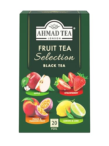 特殊:B06VXPKWW2コード:0054881003995ブランド:AHMAD TEA (アーマッドティー)規格：6194245商品サイズ: 高さ6.9、幅7.9、奥行き6.6商品重量:80 この商品について 商品サイズ(高さx奥行x幅):20.7cm 13cm 7.9cm 原産国:イギリス 原材料:紅茶 ケニア、スリランカ 、香料(ベルガモット) 表示件数を増やす 発送サイズ: 高さ16.2、幅8、奥行き7.3発送重量:80商品紹介フルーツフレーバーティーの中でも特に人気の高い4つのフレーバーをセットにしたセレクションシリーズです。ほのかな甘みと酸味のハーモニーが絶妙なアップル、トロピカルな南国ムード満点のピーチ&パッション、爽やかなレモン&ライム、ほんのり甘いストロベリー。それぞれの香りをお楽しみください。使用方法準備方法：... 具体的な手順はパッケージに記載されています メーカーによる説明AHMAD TEA ( アーマッドティー ) について高品質 リーズナブル「高品質な紅茶をもっと手軽に飲んでほしい。」創業者のそのような想いから、アーマッドティーは今日まで親しまれてきました。また、創業以来社名を冠した1つのブランドラインのみを貫き、変わらぬ情熱と愛情を注いでいます。これがアーマッドティーというブランドの魅力であり特徴です。80ヵ国以上に愛され、1日3000万杯飲まれています1986年にイギリス　サウサンプトンで小さなティーショップを開いたことから、アーマッドティーの歩みは始まります。「お店の紅茶を家でも飲みたい」という要望に応えるべく、缶入りのアーマッドティーの販売から始まり、今では80ヵ国以上に愛されるブランドへと急成長。 自分が家で飲みたいと思う 紅茶しか販売しない イギリスのアーマッドティー本社には、ティーテイスティングルームの隣にオーナーの部屋があります。製品化前の最終確認は、今でもティーテイスターであるオーナー自身がテイスティングをしています。 自分が家で飲みたいと思う紅茶しか販売しない という創業当時からの想いが反映されている証です。アーマッドティー デカフェ紅茶シリーズアーマッドティーフルーツティーシリーズアーマッドティー クラシックセレクション ティーシリーズAHMAD TEA (アーマッドティー) 水出し 紅茶 レモン & ライム ティーバッグ 個包装 20袋 2個アーマッドティー デカフェ無糖 紅茶500mlペットシリーズアーマッドティーノンカフェインハーブティーシリーズカートに入れるカートに入れるカートに入れるカートに入れるカートに入れるカートに入れるカスタマーレビュー5つ星のうち4.1 655つ星のうち4.2 5635つ星のうち4.2 1,9065つ星のうち4.6 3945つ星のうち4.3 3045つ星のうち4.2 97価格 2,406 2,406 1,691 1,691 564 564 1,313 1,313 2,989 2,989 3,240 3,240規格ティーバッグ 20袋 ティーバッグ 20袋 ティーバッグ：20袋/40袋/100袋　茶葉：100g/200g/250gティーバッグ 20袋 500mlペットボトルティーバッグ 20袋 フレーバーアールグレイ/フルーツセレクション/スウィーツティー セレクションフルーツセレクション/ピーチ パッションフルーツ/レモン ライム/ストロベリー/マンゴー/アップル/バニラ/チャイスパイスクラシックセレクション/ダージリン/アールグレイ/イングリッシュブレックファースト/イングリッシュティーNo.1/セイロン/アッサムレモン ライム/ピーチ パッションフルーツ/アールグレイアールグレイ/ピーチ パッションフルーツミックスベリー ハイビスカス/カモミール レモングラス/レモン ジンジャー/ルイボス シナモン商品説明特殊な製法でカフェインを取り除いたデカフェシリーズです。デカフェでも本格的な紅茶の味わいと香りを楽しめると好評です。くせのないすっきりとした味わいの茶葉に、本物のドライフルーツチップ 果実片 をブレンドした、アーマッドティー自慢のフルーツフレーバーティー。多彩なバリエーションと、フルーツそのもののナチュラルな香りをお楽しみください。日本人に愛されるダージリンや、定番のアールグレイの他に、アーマッドティーオリジナルブレンドのイングリッシュティーNO.1やミルクティーにぴったりのイングリッシュブレックファースト アッサムと多彩なラインナップです。ぜひお気に入りを見つけてください。3水出し5分でお手軽にアイスティーをお楽しみいただけます。アーマッドティーの高品質な茶葉を使用した、すっきり無糖かつデカフェタイプの紅茶飲料です。お手軽に美味しいアイスティーをお楽しみいただけます。アーマッドティーオリジナルブレンドのハーブティーシリーズ。全てノンカフェインですので、カフェインを気にされる方もお飲みいただけます。フルーツやスパイスを組み合わせた心地よいブレンドをお楽しみください。 水出し5分でお手軽にアイスティーをお楽しみ