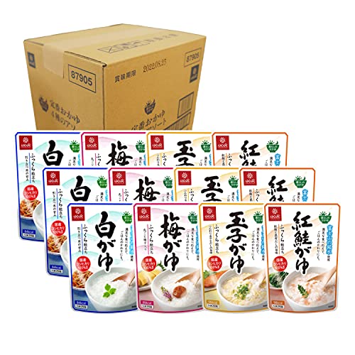 特殊:B09TSDMKZJコード:4902571879053ブランド:はくばく規格：4902571879053商品カラー: 商品重量:250000 この商品について 原材料: 白がゆ うるち米(国産) 梅がゆ うるち米(国産)、梅干 玉子がゆ 鶏卵(国産)、うるち米(国産)、かつお節エキス、しょうゆ(小麦、大豆を含む)、食塩、酵母エキスパウダー、砂糖/増粘剤(加工でん粉)、酸味料 紅鮭がゆ うるち米(国産)、紅鮭フレーク、こんぶだし、食塩/調味料(アミノ酸) 商品サイズ(高さ 奥行 幅)：17.8cm 22cm 18.2cm 表示件数を増やす 発送サイズ: 高さ22、幅19、奥行き18.2発送重量:3280商品紹介穀物の素材が持つ健康感で体にやさしい日常のおかゆです。国産こしひかり100% 富士山の銘水を使用した、ふっくら粒立ちが特徴なので、日 の主食の代わりとしてもご利用いただけます。忙しいときの簡単ごはんや、気になる毎日のカロリーを抑えるためにも活躍できる商品です。白がゆ、梅がゆ、玉子がゆ、紅鮭がゆが入ったアソートセットです。原材料 成分 白がゆ うるち米(国産) 梅がゆ うるち米(国産)、梅干 玉子がゆ 鶏卵(国産)、うるち米(国産)、かつお節エキス、しょうゆ(小麦、大豆を含む)、食塩、酵母エキスパウダー、砂糖/増粘剤(加工でん粉)、酸味料 紅鮭がゆ うるち米(国産)、紅鮭フレーク、こんぶだし、食塩/調味料(アミノ酸)メーカーによる説明はくばく 定番おかゆ4種のアソートはくばく 白がゆ 250g 8はくばく 梅がゆ 250g 8はくばく 玉子がゆ 250g 8はくばく 紅鮭がゆ 250g 8カートに入れるカートに入れるカートに入れるカートに入れるカートに入れるカスタマーレビュー5つ星のうち4.2 1555つ星のうち4.3 1145つ星のうち4.2 635つ星のうち4.2 855つ星のうち4.3 50価格 2,168 2,168 1,307 1,307 1,679 1,679 1,188 1,188 1,519 1,519特徴4種類 3袋シンプルなおかゆ梅干し入り玉子入り紅鮭入り入数12袋8袋8袋8袋8袋
