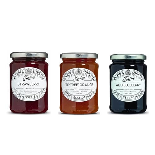 特殊:B0FYGSC847コード:4903310197001ブランド:Tiptree商品カラー: 白 この商品について 340g 3種 直射日光、高温多湿を避けて保存 開封後は冷蔵庫に保存し、お早めにお召し上がりください。 表示件数を増やす 発送サイズ: 高さ21.5、幅16.5、奥行き13.4発送重量:1430商品紹介ストロベリー、オレンジママレード、ワイルドブルーベリーのアソートセットです。 (br)ストロベリー:ジャム100g中に約55gの果実を使用。150年間イチゴを栽培し続けるウィルキン家がお届けするジャム。 (br)オレンジママレード甘く、酸味が少ないマーマレード。ほのかな苦みがあるピールを薄くカットして加えています。 (br)ワイルドブルーベリー:小粒のワイルド種のブルーベリーを使用した。濃厚な味わいのジャムです。原材料 成分ストロベリー(br):砂糖、いちご/ゲル化剤( ペクチン: オレンジ由来)、PH 調整剤 オレンジママレード(br):砂糖、オレンジ ワイルドブルーベリー(br):砂糖、ブルーベリー/ゲル化剤(ペクチン:オレンジ由来)