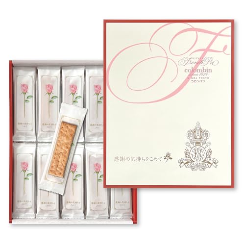 特殊:B09QS3NCTPコード:4973123002236ブランド:コロンバン規格：4973123002236商品サイズ: 高さ4.7、幅25.2、奥行き32.5 この商品について コロンバン 1924年に創業した日本で初めて本格的なフランス菓子を提供した洋菓子メーカーです。洋生菓子の代名詞となっているショートケーキを考案、今では一般的なものとなったオープンテラス喫茶や洋生菓子実演室付き店舗をいちはやく日本に誕生させました。コロンバンは、2024年に創業100周年を迎えました。創業以来の歴史と伝統を守りつつ、新しい時代の変化も取り入れ、お客様に感動していただける商品とサービスを提供してまいります。 商品について フレッシュバターをたっぷり使用した生地を幾層にも重ね、一枚一枚丁寧に焼き上げたコロンバンの人気商品「フレンチパイ」です。箱と個包装に「感謝の気持ちをこめて」のメッセージをプリントしたデザインです。 内容量 :プレーンパイ 40枚 計40枚 表示件数を増やす 発送サイズ: 高さ32.3、幅25.2、奥行き4.7発送重量:490商品紹介フレッシュバターをたっぷり使用した生地を幾層にも重ね、一枚一枚丁寧に焼き上げたコロンバンの人気商品「フレンチパイ」です。箱と個包装に「感謝の気持ちをこめて」のメッセージをプリントしたデザイン。異動 退職 卒業のご挨拶や、お礼、お返しなどの贈り物におすすめです。原材料 成分小麦粉 国内製造 、バター、砂糖、ショートニング、醸造酢、食塩、全卵 香料、 一部に小麦 乳成分 卵を含む メーカーによる説明異動、退職、卒業時のご挨拶や、お礼、お返しなど様 なシーンにコロンバンの人気商品「フレンチパイ」の箱と個包装に「感謝の気持ちをこめて」のメッセージが入った商品です。大切な方 へ1本1本お花を手渡すようにお配りするシーンをイメージし、 個包装1つ1つに『感謝』の花言葉をもつピンクのバラのデザインと「感謝の気持ちをこめて」のメッセージをプリントいたしました。異動、退職、卒業時のご挨拶や、お礼、お返し等、様 な場面で 心のこもった贈り物としてご活用いただけます。1924年創業　洋菓子メーカー　コロンバン1924年、創業者門倉国輝が大森にフランス菓子店を創業。1931年、オープンテラス喫茶を開設。1951年、渋谷に洋生菓子実演室付き店舗を開設。1981年、東京駅に駅ナカショップを出店。お客さまの笑顔のためにコロンバンでは商品事故の発生防止を目的として、日 、専門のスタッフが商品検査 工程確認を実施しています。微生物検査や理化学検査の実施に併せ、製造ラインの巡視を行うことで、改善 改良活動に繋げています。お客様を笑顔にする美味しいお菓子をお届けするために、全従業員がお客様の視点に立ち、業務に取り組んでいます。 限定 コロンバン フレンチパイ 感謝の気持ちをこめて 40枚 限定 コロンバン バニラクッキー 感謝の気持ちをこめて 32枚 限定 コロンバン フールセック クッキー お世話になりました 19枚入 限定 コロンバン メルヴェイユ クッキー お世話になりました 54枚入カートに入れるカートに入れるカートに入れるカートに入れるカスタマーレビュー5つ星のうち4.4 4845つ星のうち4.4 625つ星のうち4.1 2,0465つ星のうち4.4 2,778価格 2,705 2,705 2,543 2,543 1,728 1,728 2,972 2,972入数40枚入32枚入19枚入54枚入