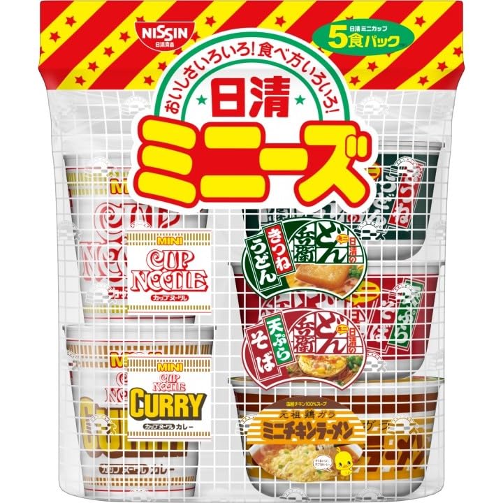 日清食品 日清ミニーズ 西 5種1袋 6袋 CN カップヌードルカレー どん兵衛きつねうどん西 どん兵衛天ぷらそば西 チキンラーメンどんぶり 各種ミニ 詰め合わせ カップ麺 カップラーメン