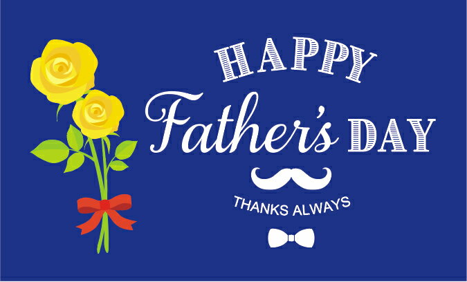 父の日カード(100枚入)_backネイビー 名刺サイズメッセージカード オリジナル 店舗用カード 通販 ギフト プレゼント シーズン 季節