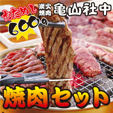 【送料込み】亀山社中 おためし 焼肉セット(華咲きハラミ・やわらかカルビ合計600g) ⇒【あす楽】【RCP】(ギフト プレゼントにもどうぞ お中元 お歳暮)