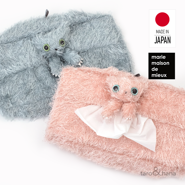 ぬいぐるのようにかわいい！動物モチーフのティッシュカバーの