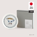 小皿 l 北欧風 豆皿 コースター キャット ハレクタニ 九谷焼 日本製 l ねこ ネコ 猫 デザイン 猫柄 食洗機不可 電子レンジ可 お皿 陶器 陶磁器 食器...