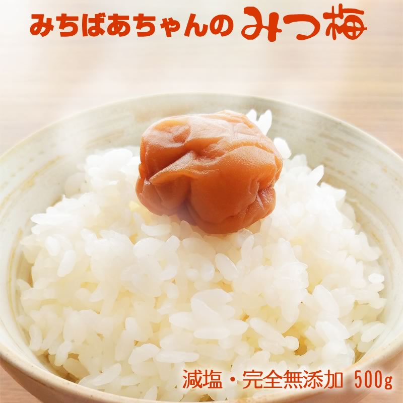 『みちばあちゃんの梅干し「みつ梅」500g』はちみつ梅 樽の味 子供 樽の味 無添加 塩分ひかえめ 熱中症対策 夏バテ防止 南高梅 薄皮 柔らかい はちみつ ハチミツ 蜂蜜 はちみつ梅干し 甘い 減塩 お歳暮 お歳暮ギフト 御歳暮 歳暮 お年賀