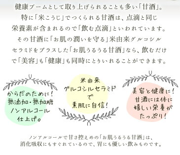 『お肌うるうる甘酒ギフトセット』送料無料 甘酒 ギフト プレゼント おしゃれ かわいい 機能性表示食品【同梱不可】