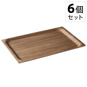 楽天TAYU-TAFUKINTO/キントー SCS トレイ 415x265mm ウォールナット 27654 [6個セット] 【 SLOW COFFEE STYLE スローコーヒースタイル トレー お盆 テーブルアクセサリー 卓上用品 デザイン シンプル おしゃれ 】 ポイント10倍