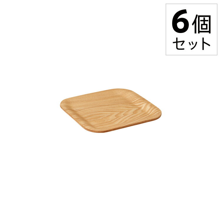 キントー（5000円程度） KINTO/キントー ノンスリップ スクエアトレイ 16cm ウィロー 45155 [6個セット] 【 NONSLIP TRAY ノンスリップ トレイ 木製 トレー お盆 テーブルアクセサリー 卓上用品 デザイン シンプル おしゃれ 】 ポイント10倍