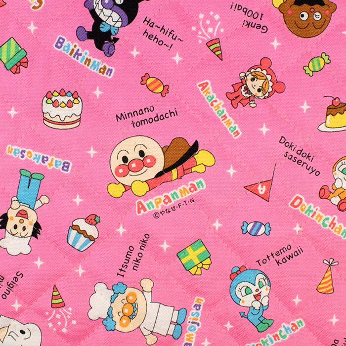 [カット済]アンパンマン ガールズ【選べるバッグ 手作りキット】材料セット/キャラ キルティング生地 簡単 サイズオーダー 布 生地 レッスンバック 絵本バッグ 靴袋 シューズバッグ ピアニカバッグ メロディオン入れ 作り方付き 初心者 キット 保育園 テッテ