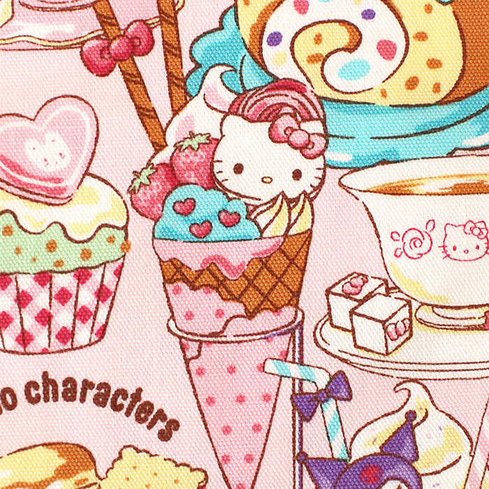 [カット済]サンリオ・キャラクターズ【ランチョンマット】材料セット/キャラ 中厚手生地+薄手裏地 簡単 裁断済 生地 ランチクロス ランチマット 小学生 高学年 中学年 作り方付き 初心者 手芸キット 手作り キット 入園 準備 保育園 テッテ 2