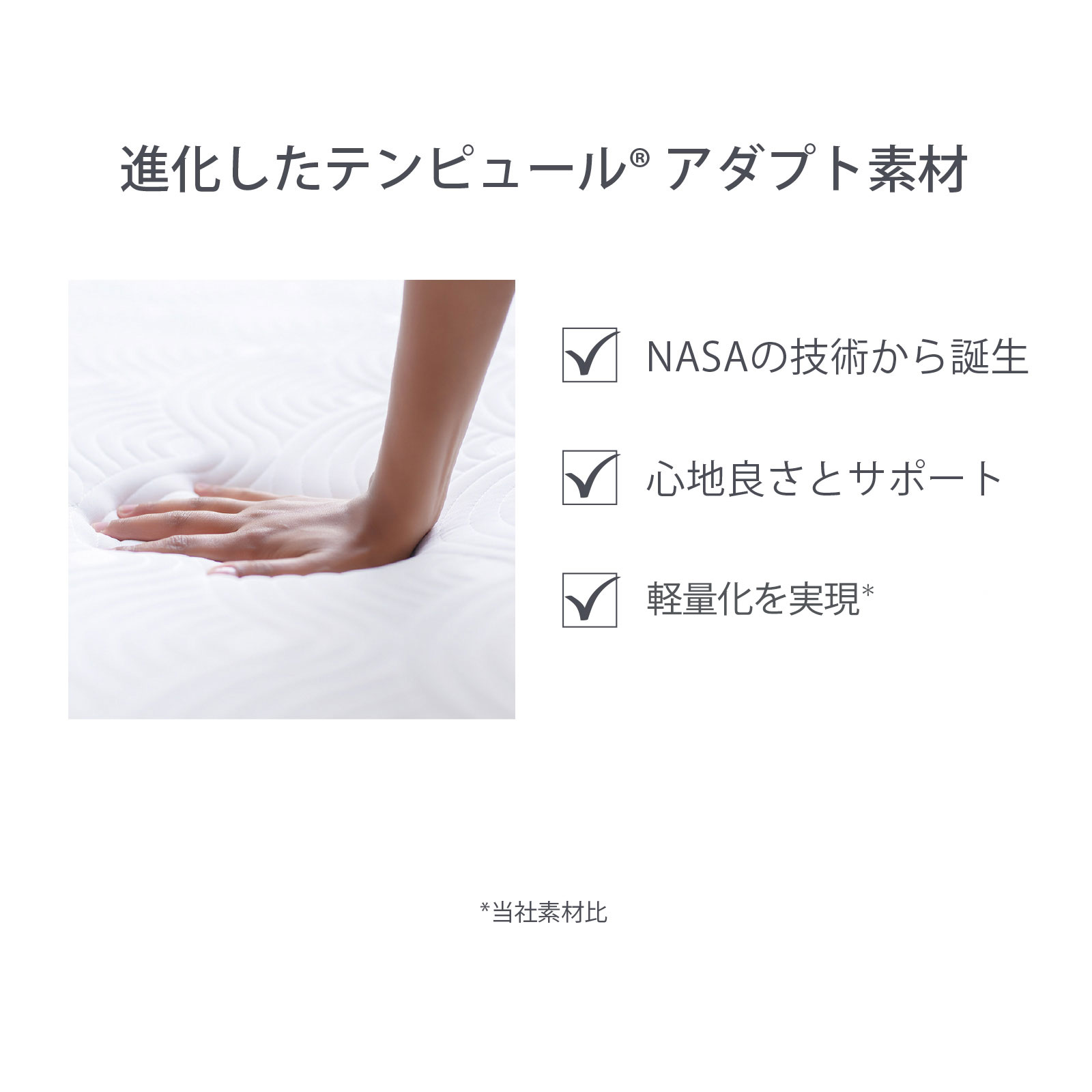 �ڥ����ȥ�å����̲��ʡۥƥ�ԥ塼�� Tempur �ޥåȥ쥹�ȥåѡ� ������ �ȥåѡ� ����3cm ���󥰥� ���������� �ݾڤʤ� 83200082