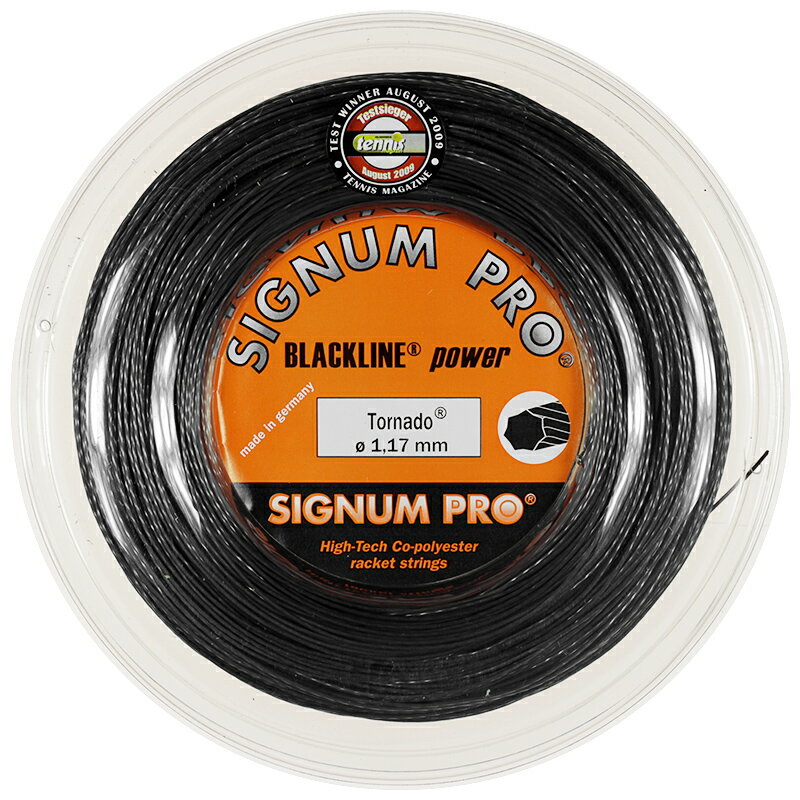 シグナムプロ トルネード 117/123/129 200Mロール 硬式テニス ポリエステル ガット Signum Pro Tornado 200m roll strings 