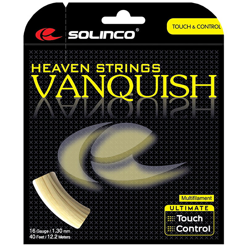 ガット 【12Mカット品】ソリンコ　ヴァンキッシュ(1.20mm/1.30mm) 硬式テニスガット マルチフィラメント Solinco Vanquish (1.20mm/1.30mm)strings