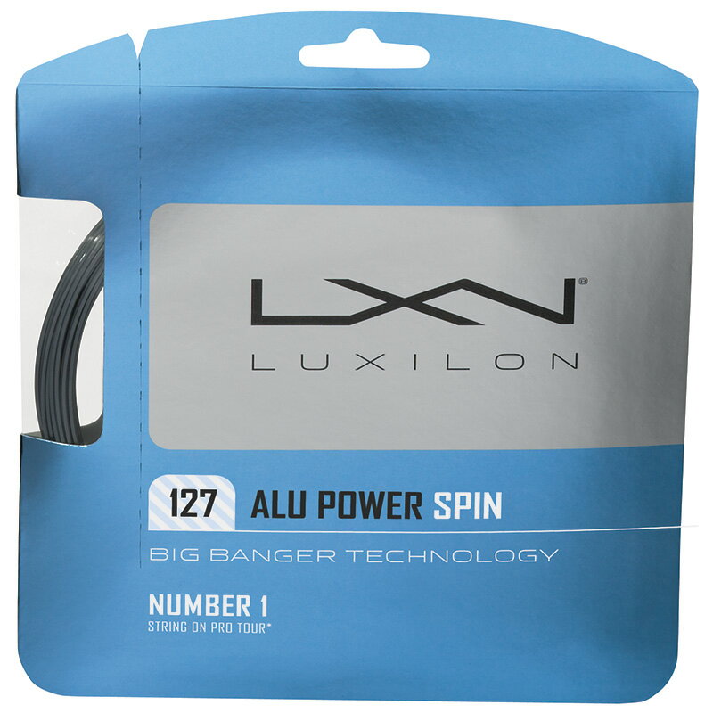 国内未発売ルキシロン アルパワー スピン(1.27mm) 硬式テニスガット ポリエステルガット(Luxilon BB ALU Power Spin 1.27 String)