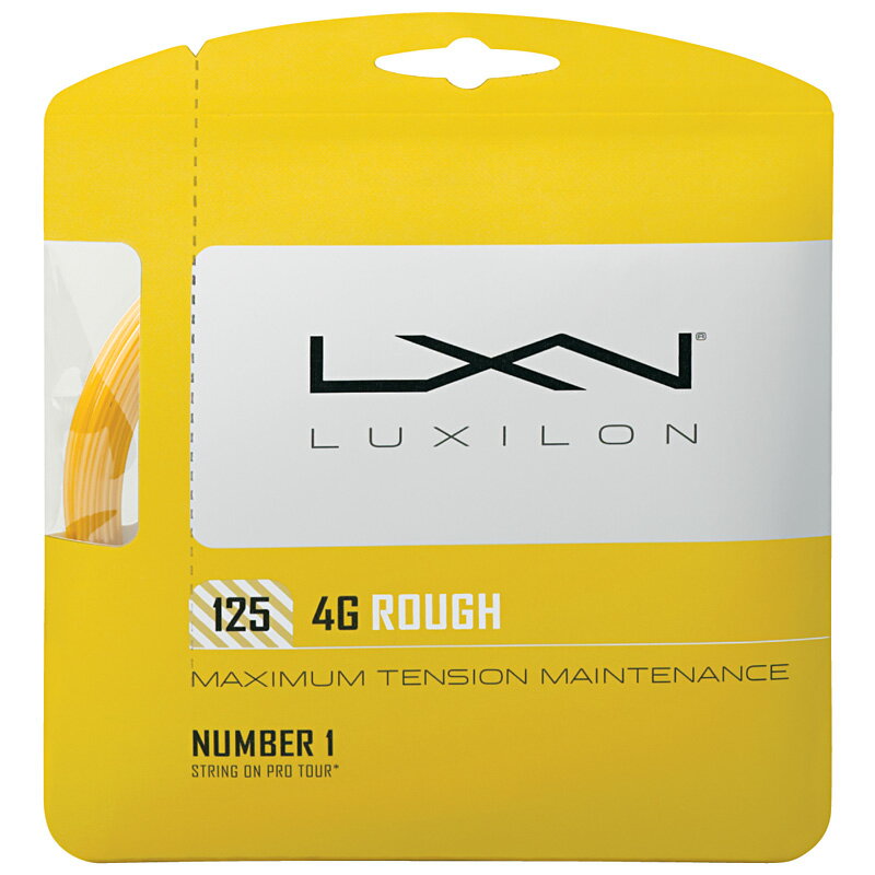 ガット 【12Mカット品】ルキシロン 4G ラフ(1.25mm) 硬式テニスガット ポリエステルガット(Luxilon 4G Rough 16L (1.25) String)