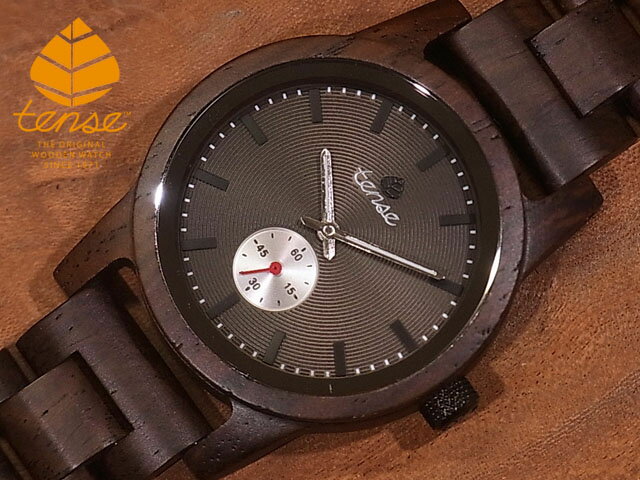 テンス  日本公式ショップ 木製腕時計 メンズ ウオッチ ヘリテージモデル No.439 リードウッド ギフトにも隠れた人気を誇る 天然木の木目が美しい 軽量 木製 腕時計 