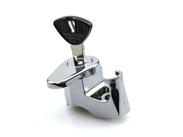テラネットのキジマ KIJIMA ヘルメットロック クランプ式 対応パイプ径：22.2mm / 25.4mm クロームメッキ 303-1625｜アングル3