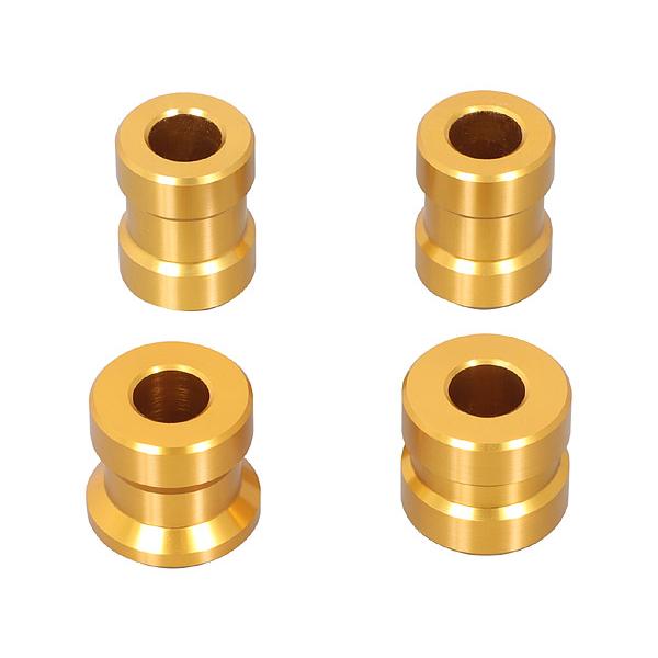 キタコ KITACO グロム JC61/JC75用 アルミアクスルカラーSET ゴールド 093-1432270