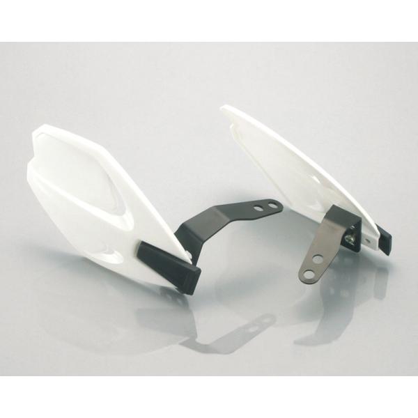 キタコ KITACO ナックルカバー 汎用（M10取付用） ホワイト/ミラーアダプター無 562-1427100