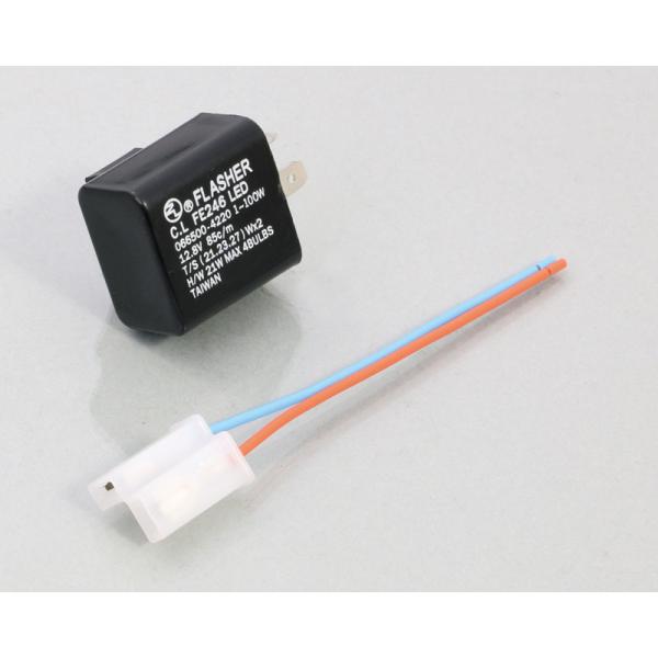 ●LEDウインカーをそのまま装着すると通常のバルブ使用時に比べ、消費電力が異なるため、点滅が早くなります。その対策としてLEDウインカー対応リレーが必要になります。 ■適合車種 汎用（12V車用） ■備考 ○バッテリーレス車使用可 ○許容ワット数：84W ○カプラー付属 ※この商品はお取り寄せとなります。商品出荷の目安はご注文日より3〜7営業日後となります。